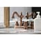 Kingston Brass KB160PXAC Heritage 4" Centerset Bathroom Faucet, Antique Copper KB160PXAC - alternate 3